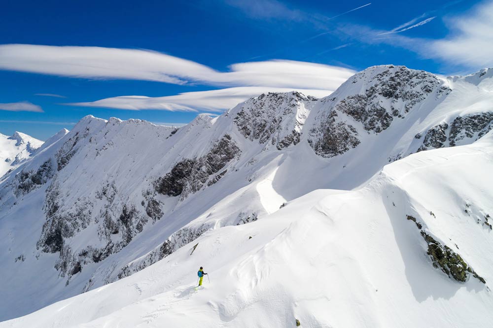 Tiefschneehänge in Gastein